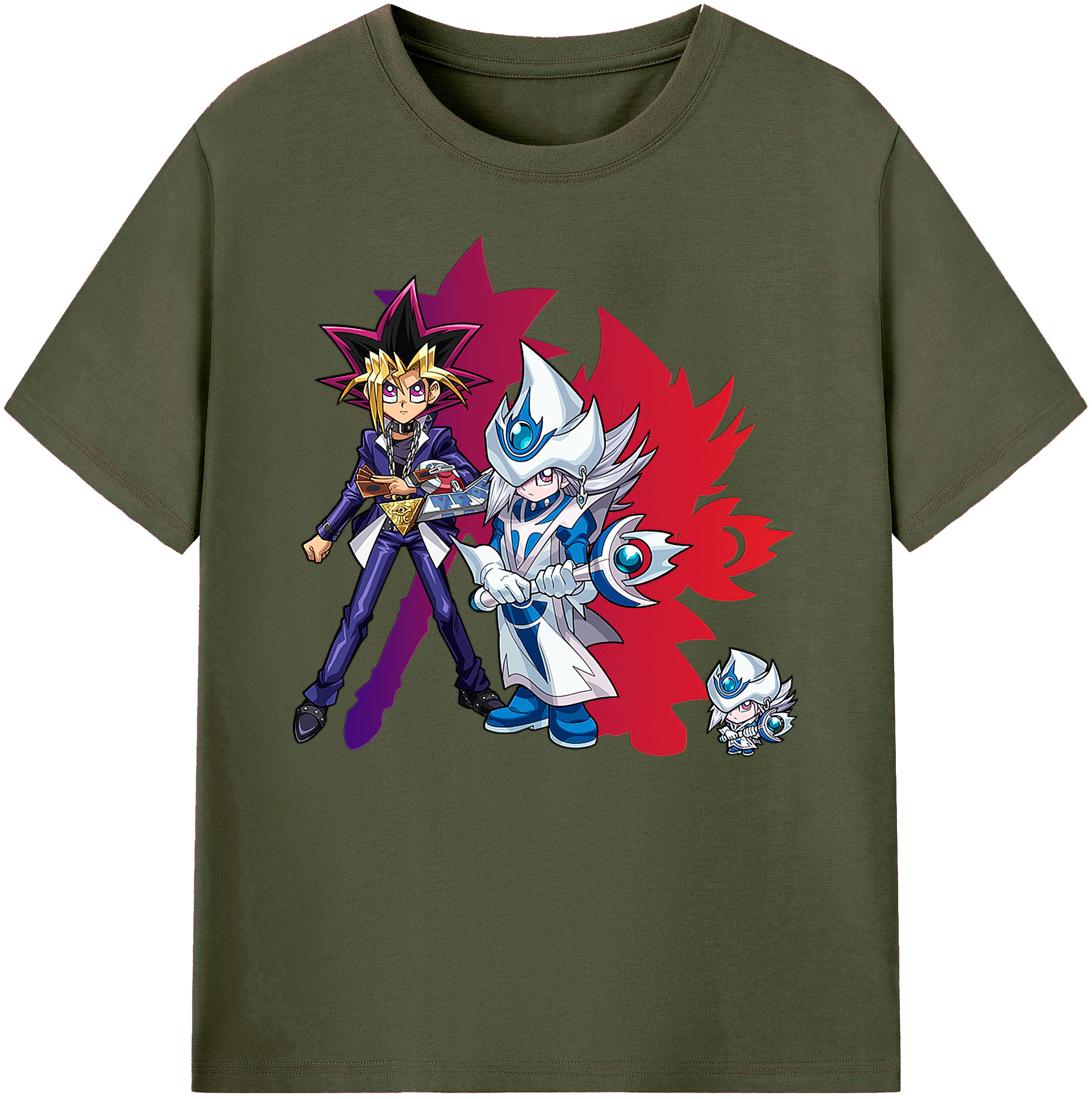 （画像用） 遊☆戯☆王 Yu-Gi-Oh! 綿100％ メンズ半袖Tシャツ｜肌触りやわらか＆通気性